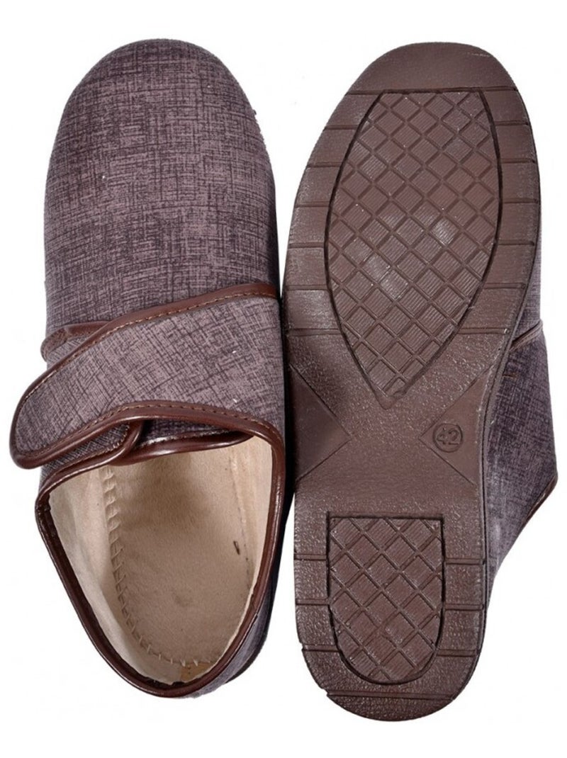 Pantofola Uomo Ciabatta PREMIUM Marrone - Kiabi