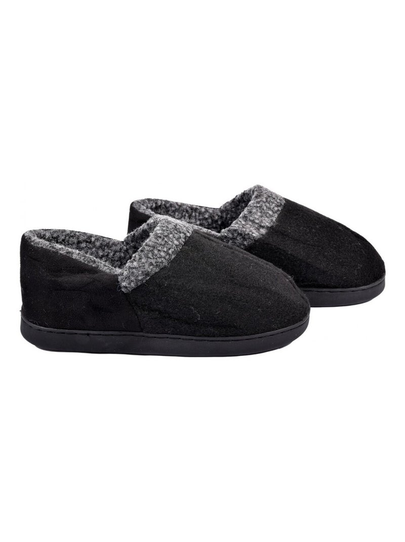 Pantofola Uomo Ciabatta PREMIUM Nero - Kiabi