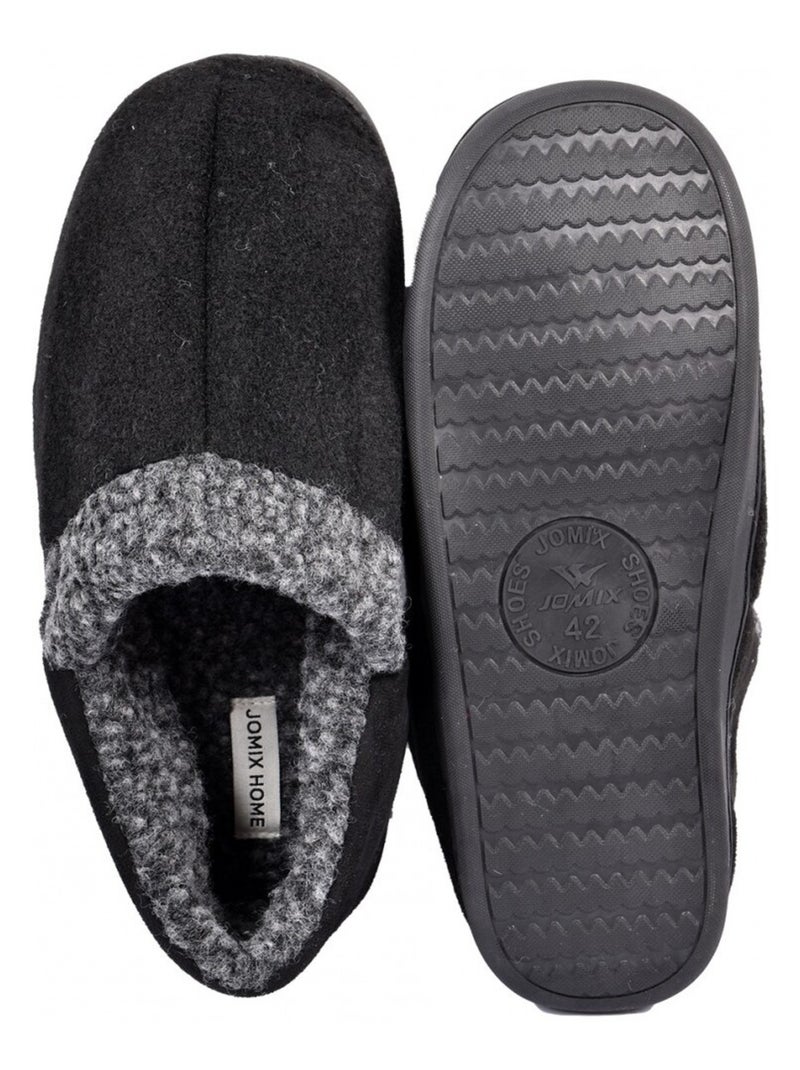 Pantofola Uomo Ciabatta PREMIUM Nero - Kiabi