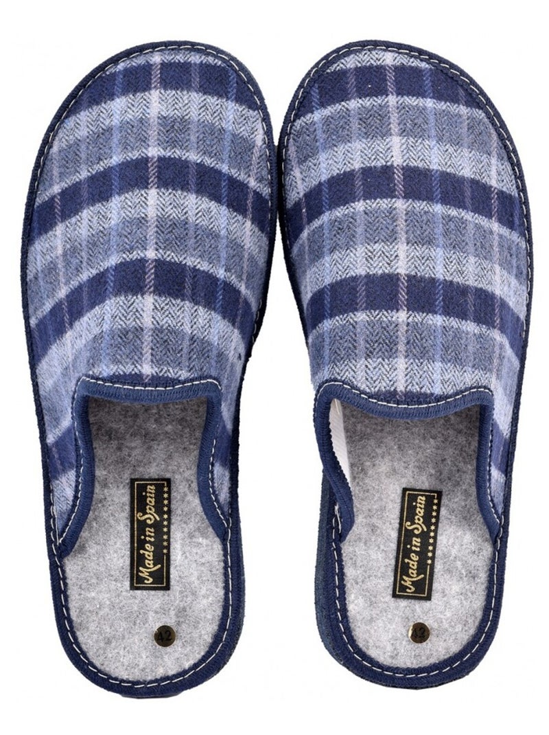 Pantofola UOMO Mule JACQUARD Blu - Kiabi