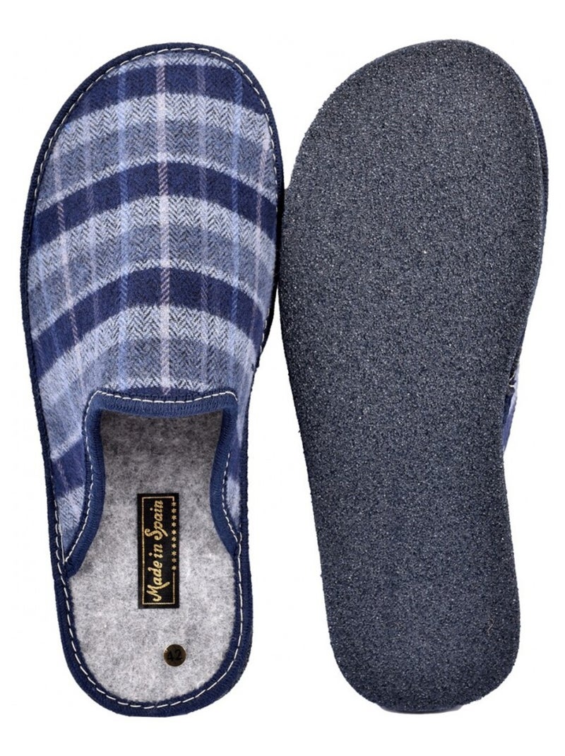 Pantofola UOMO Mule JACQUARD Blu - Kiabi