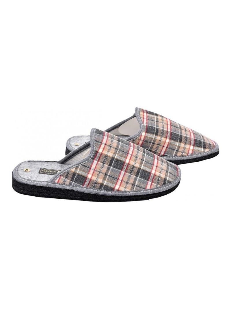 Pantofola UOMO Mule JACQUARD Grigio - Kiabi