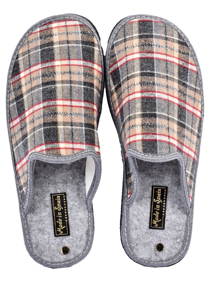 Pantofola UOMO Mule JACQUARD Grigio - Kiabi