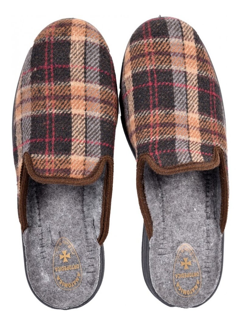 Pantofola UOMO Mule PREMIUM Marrone - Kiabi