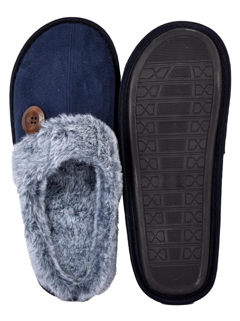 Pantofola uomo OZABI Blu marino - Kiabi