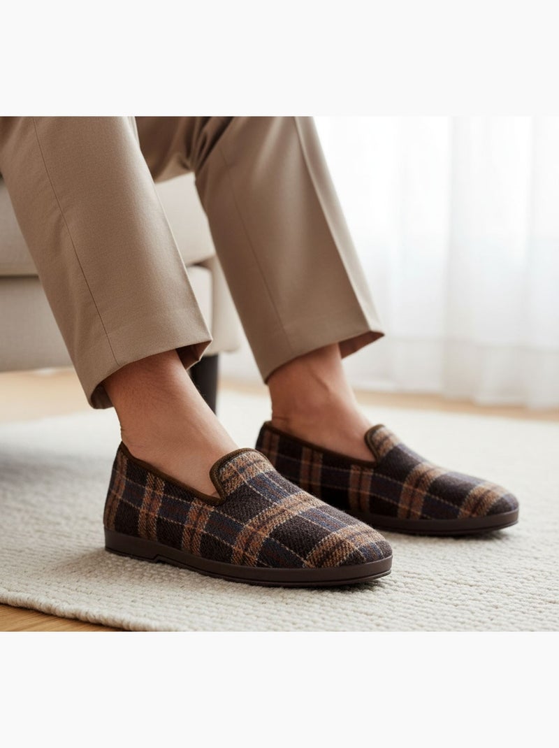 Pantofola Uomo OZABI PREMIUM 5080 Marrone - Kiabi