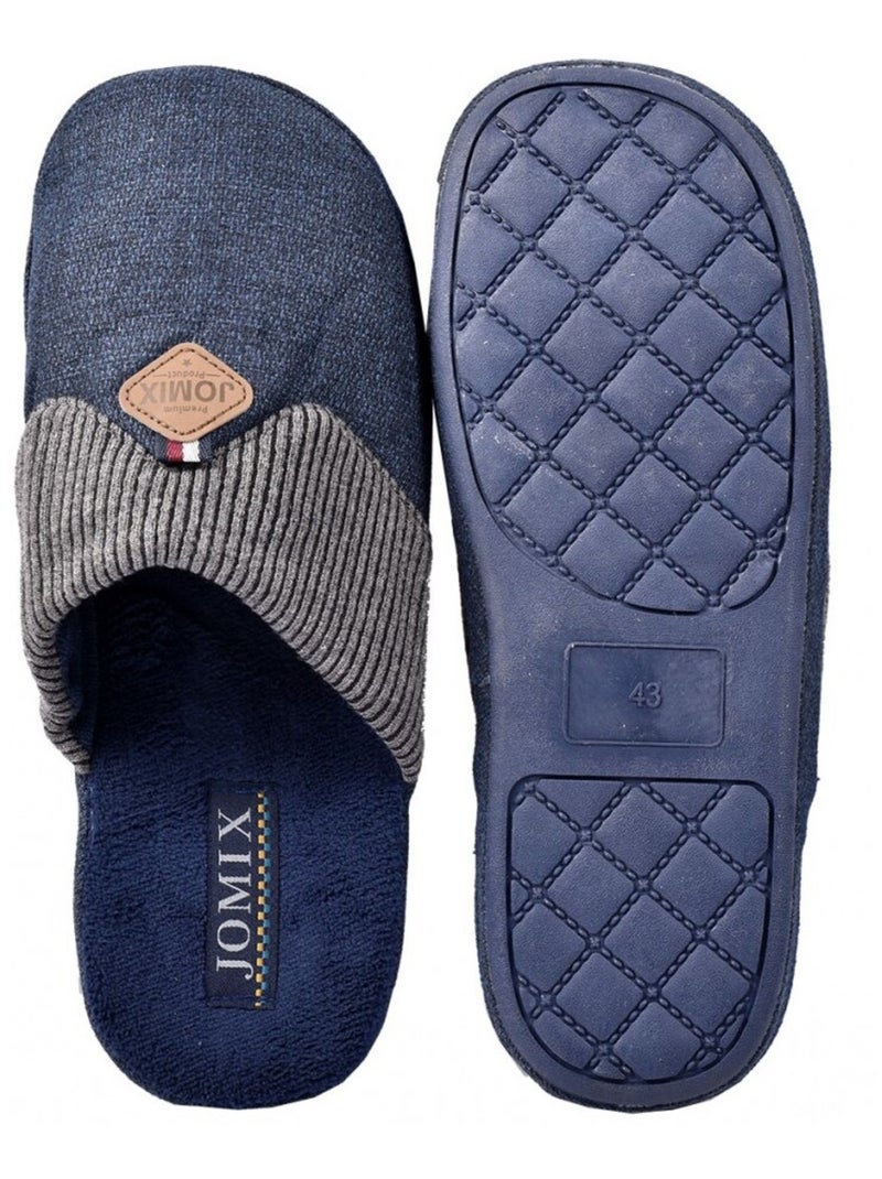 Pantofola Uomo PREMIUM Blu marino - Kiabi