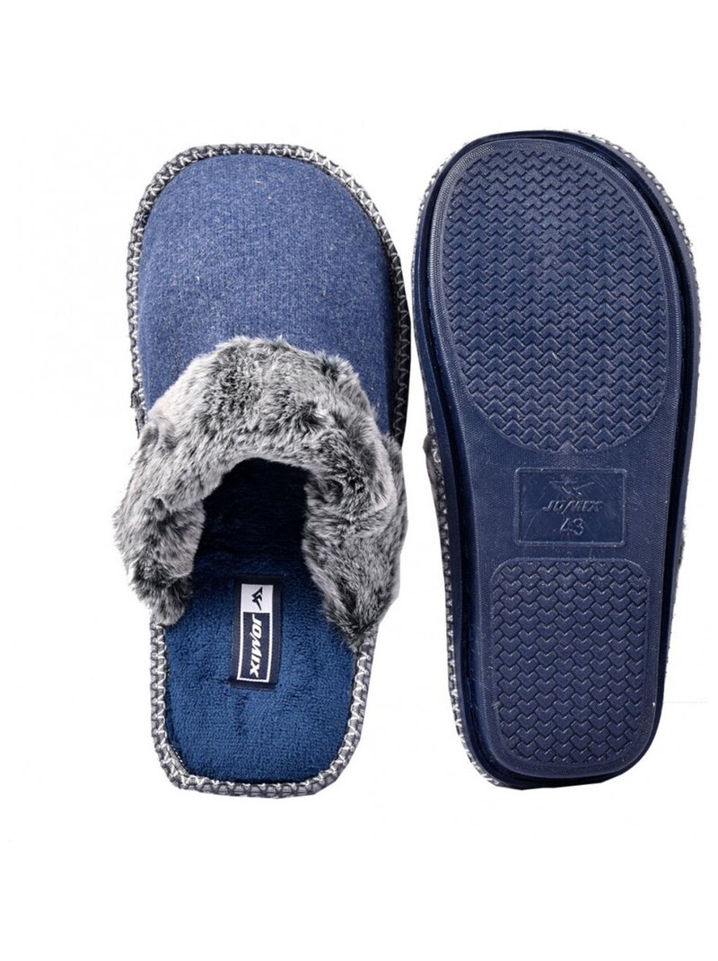 Pantofola Uomo PREMIUM Blu marino - Kiabi