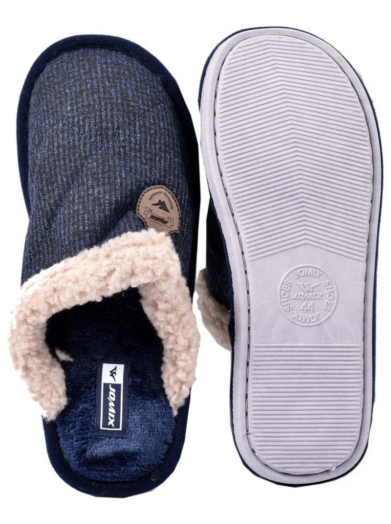 Pantofola Uomo PREMIUM Blu marino - Kiabi