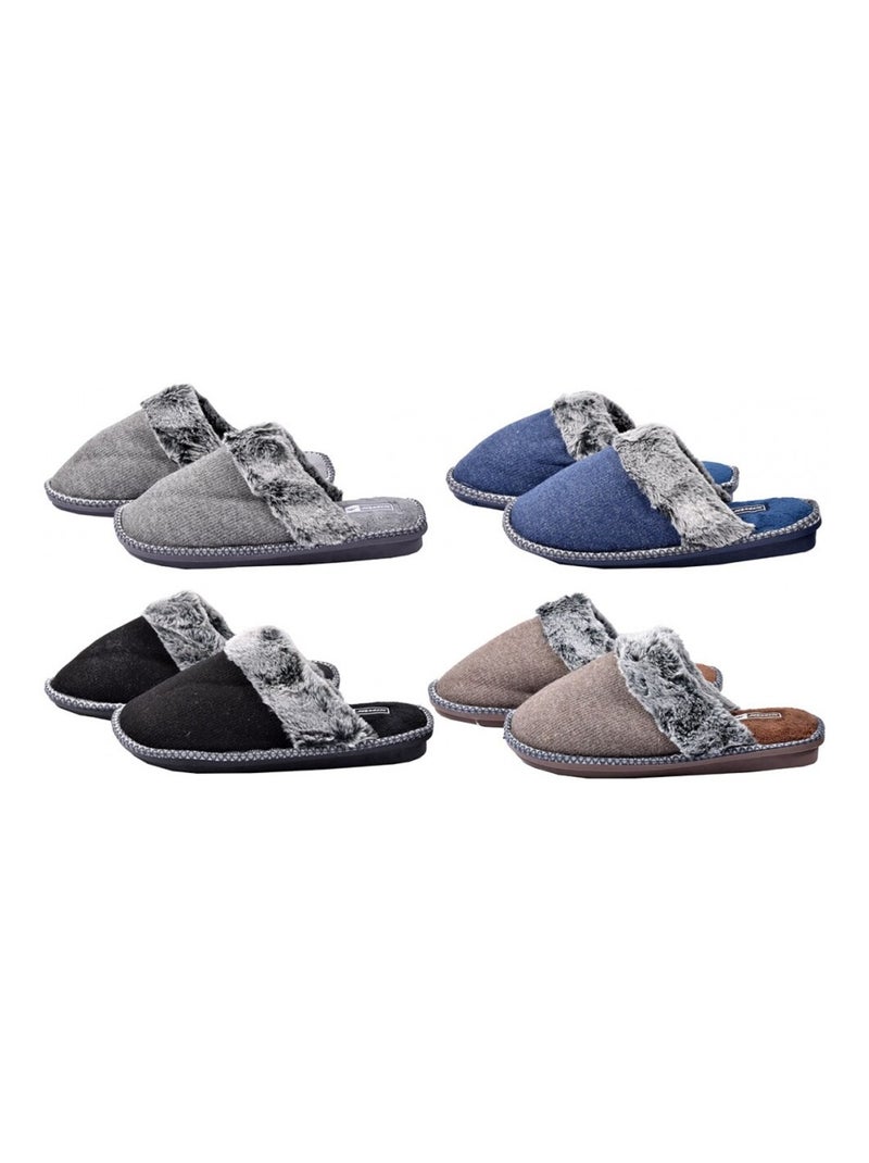 Pantofola Uomo PREMIUM Grigio - Kiabi