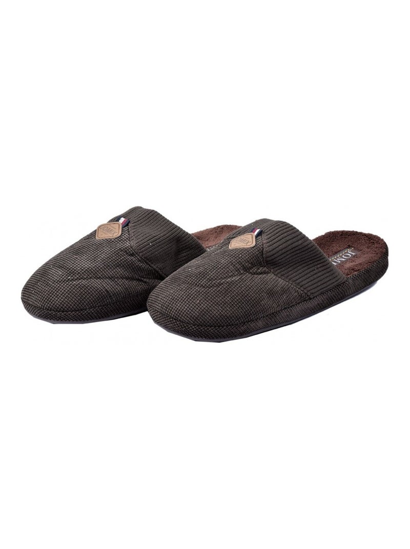 Pantofola Uomo PREMIUM Marrone avana - Kiabi