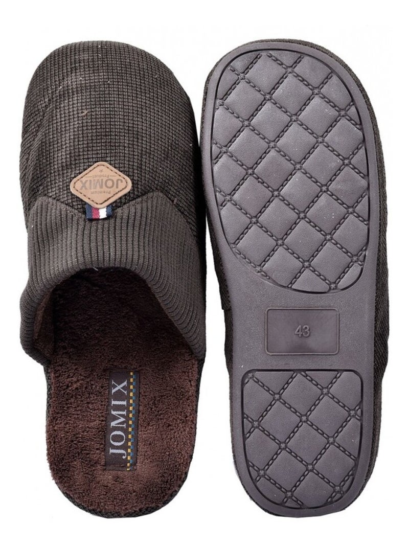 Pantofola Uomo PREMIUM Marrone avana - Kiabi