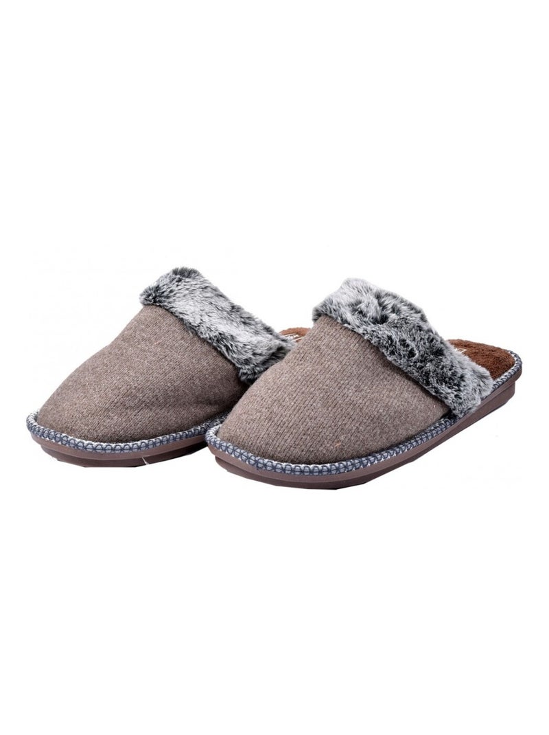 Pantofola Uomo PREMIUM Marrone - Kiabi