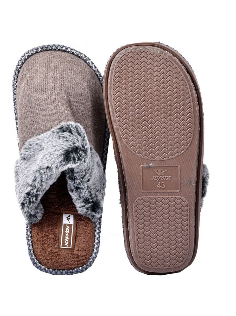 Pantofola Uomo PREMIUM Marrone - Kiabi