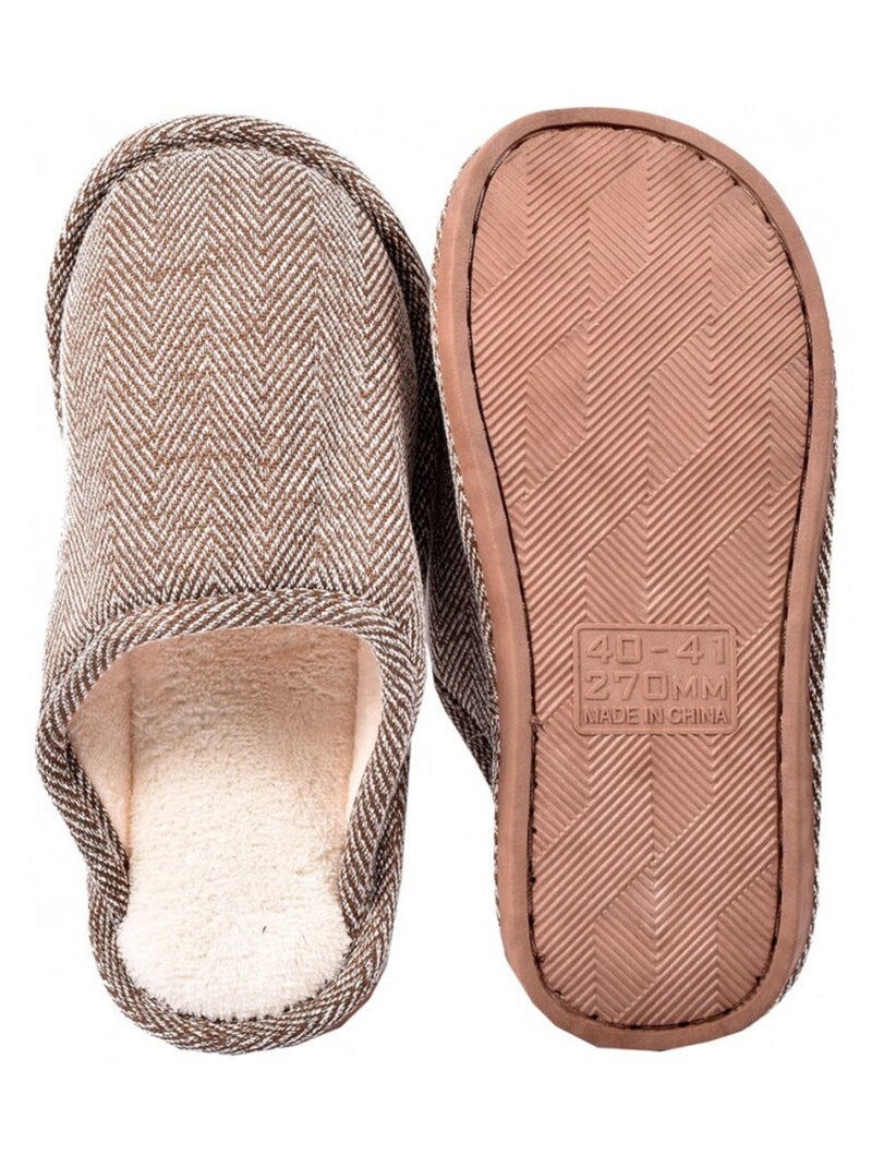 Pantofola Uomo PREMIUM Marrone - Kiabi
