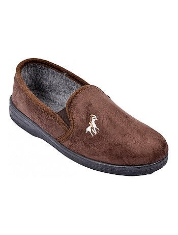 Pantofola uomo scamosciato premium