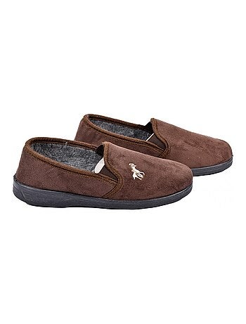 Pantofola uomo scamosciato premium