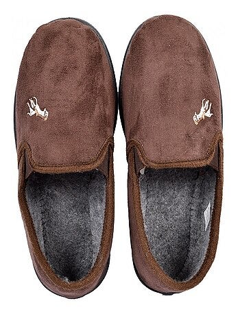 Pantofola uomo scamosciato premium