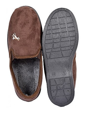 Pantofola uomo scamosciato premium