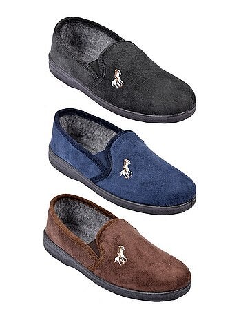 Pantofola uomo scamosciato premium