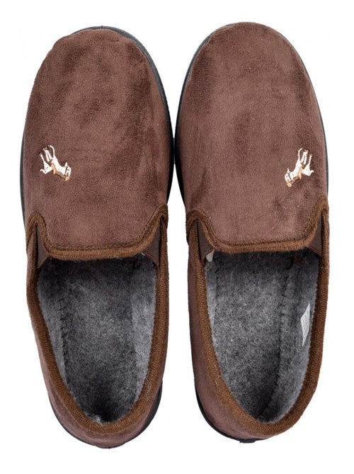 Pantofola uomo scamosciato premium - Kiabi Pantofola uomo scamosciato premium - Kiabi