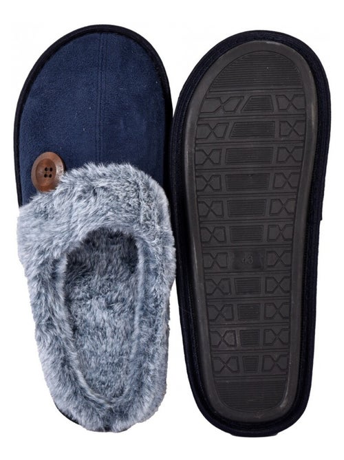 Pantofola uomo scamosciato SUEDINE - Kiabi Pantofola uomo scamosciato SUEDINE - Kiabi