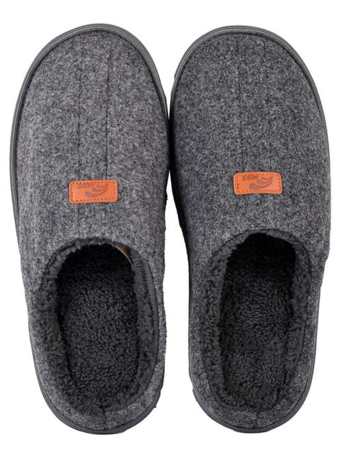 Pantofola uomo scamosciato SUEDINE - Kiabi Pantofola uomo scamosciato SUEDINE - Kiabi