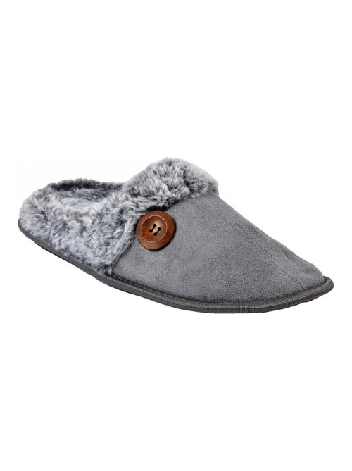 Pantofola uomo scamosciato SUEDINE - Kiabi Pantofola uomo scamosciato SUEDINE - Kiabi