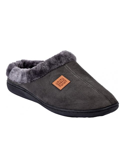 Pantofola uomo scamosciato SUEDINE - Kiabi