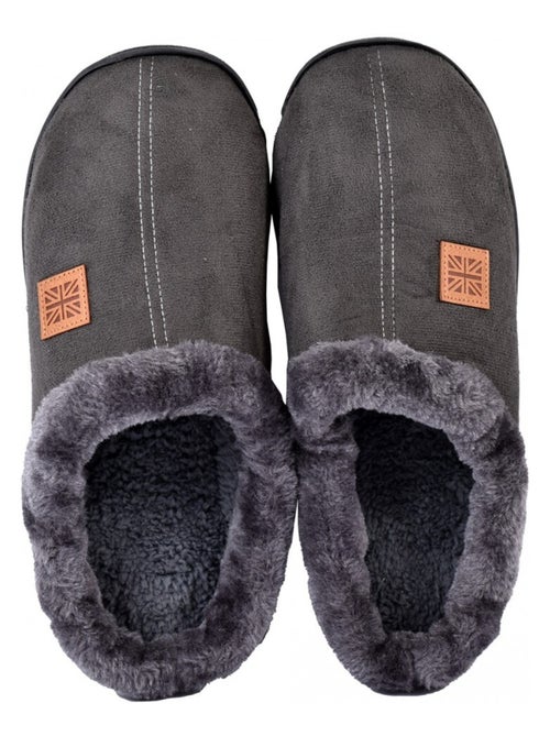 Pantofola uomo scamosciato SUEDINE - Kiabi