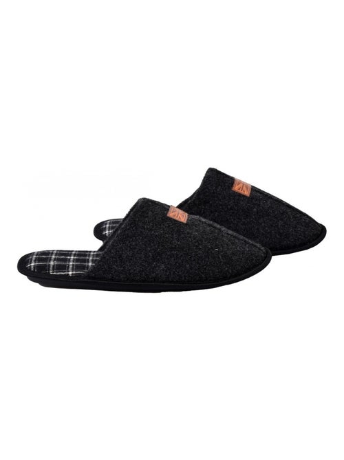 Pantofola uomo scamosciato SUEDINE - Kiabi Pantofola uomo scamosciato SUEDINE - Kiabi