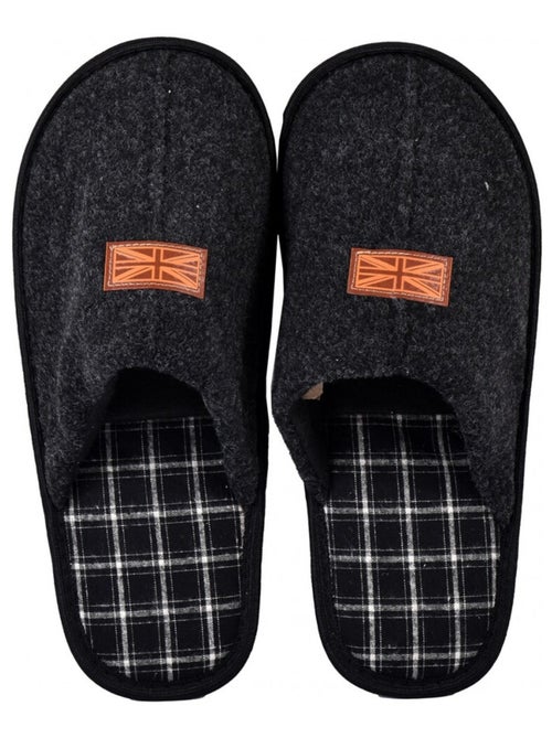 Pantofola uomo scamosciato SUEDINE - Kiabi Pantofola uomo scamosciato SUEDINE - Kiabi