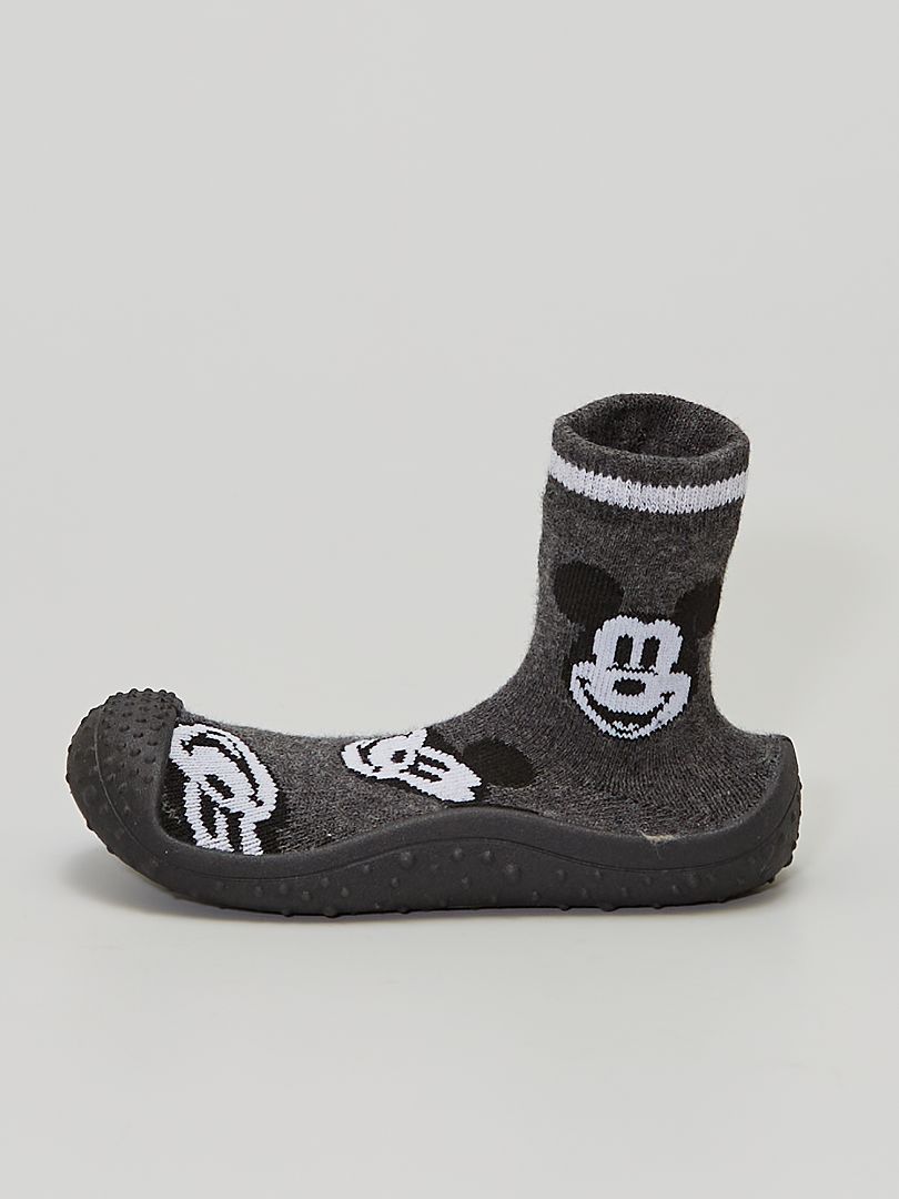 Pantofole a calza 'Topolino' grigio - Kiabi