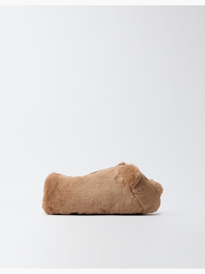 Pantofole a forma di orso, mo fashion Marrone - Kiabi