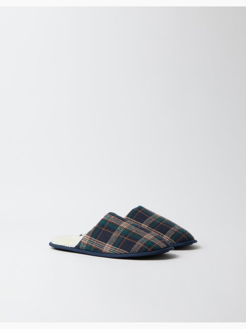 Pantofole a quadri da camera da letto, mo fashion - Kiabi