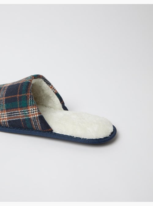 Pantofole a quadri da camera da letto, mo fashion - Kiabi