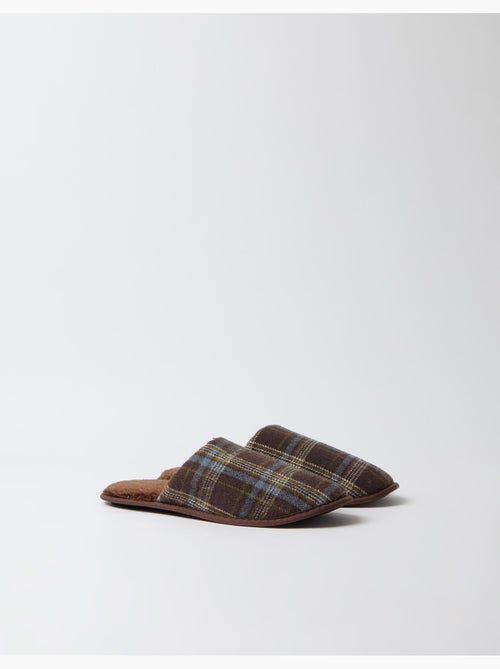 Pantofole a quadri da camera da letto, mo fashion - Kiabi