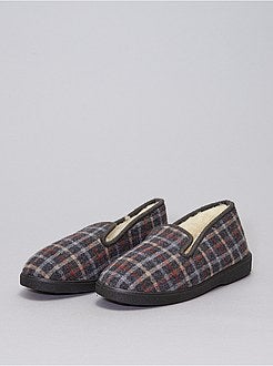 Scarpe - Pantofole a quadri - Kiabi