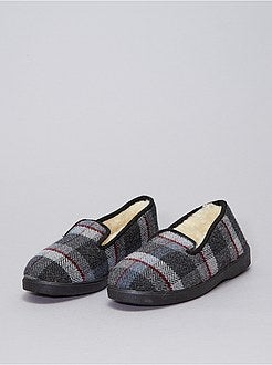 Scarpe - Pantofole a quadri - Kiabi