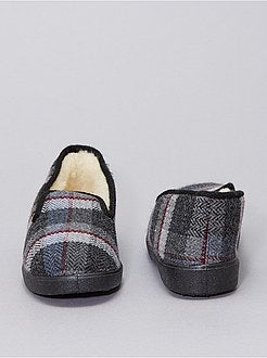 Scarpe - Pantofole a quadri - Kiabi