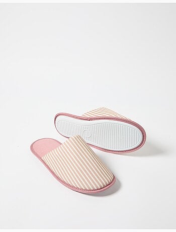 Pantofole a righe, mo fashion