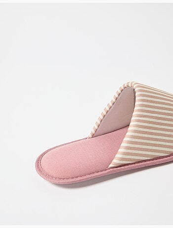 Pantofole a righe, mo fashion