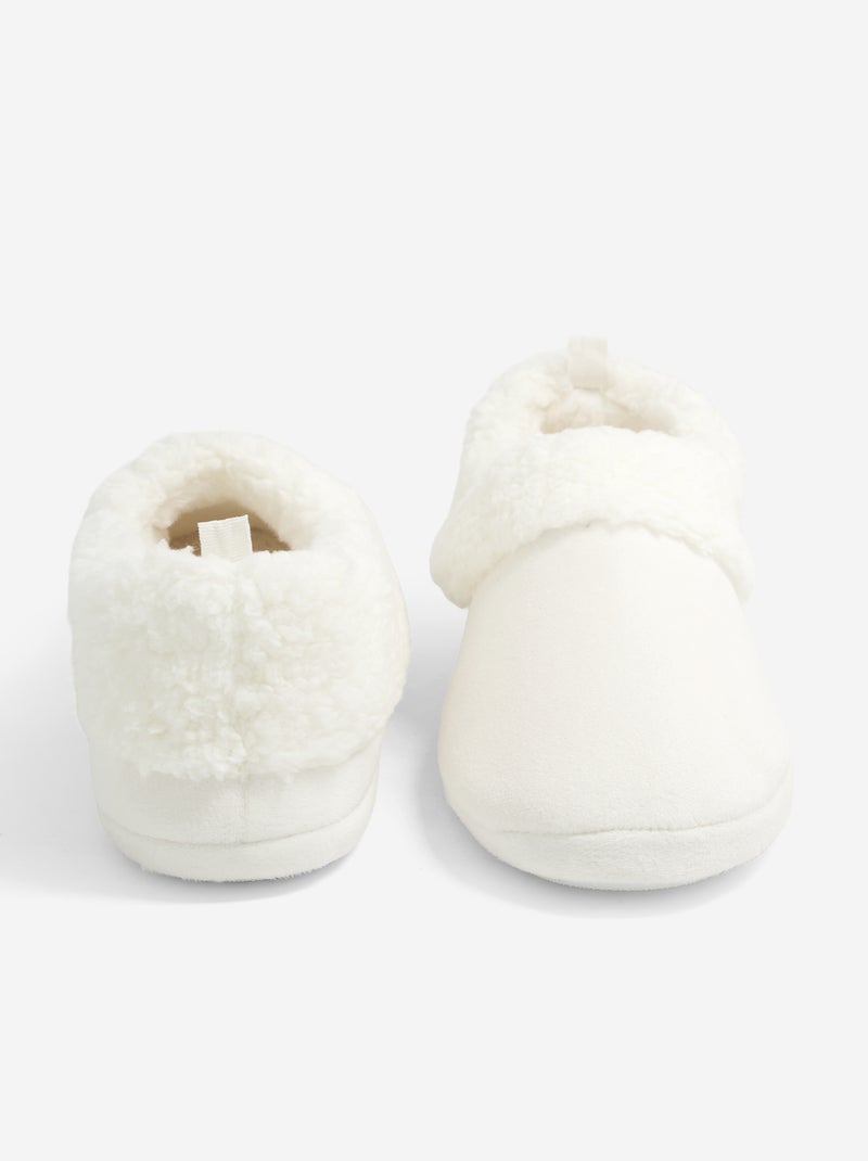 Pantofole a stivaletto basso foderate Beige - Kiabi