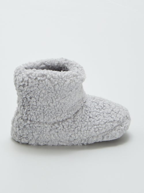 Pantofole a stivaletto effetto montone - Kiabi