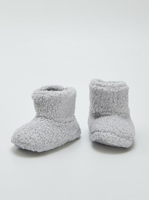 Pantofole a stivaletto effetto montone - Kiabi