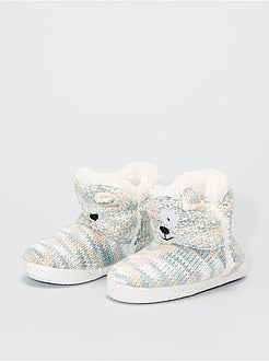 Pantofole a stivaletto in maglia - Kiabi