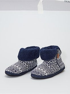 Scarpe - Pantofole a stivaletto in tricot - Kiabi