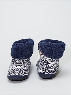Scarpe - Pantofole a stivaletto in tricot - Kiabi
