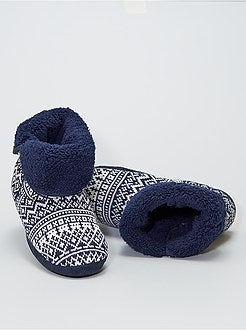 Scarpe - Pantofole a stivaletto in tricot - Kiabi
