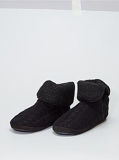 Scarpe - Pantofole a stivaletto in tricot - Kiabi